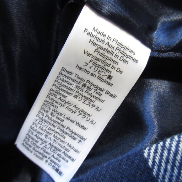 NWT J.Crew Alfie Topcoat in Ivory Blue Buffalo Check Italian Wool Coat 4 - Picture 4 of 11